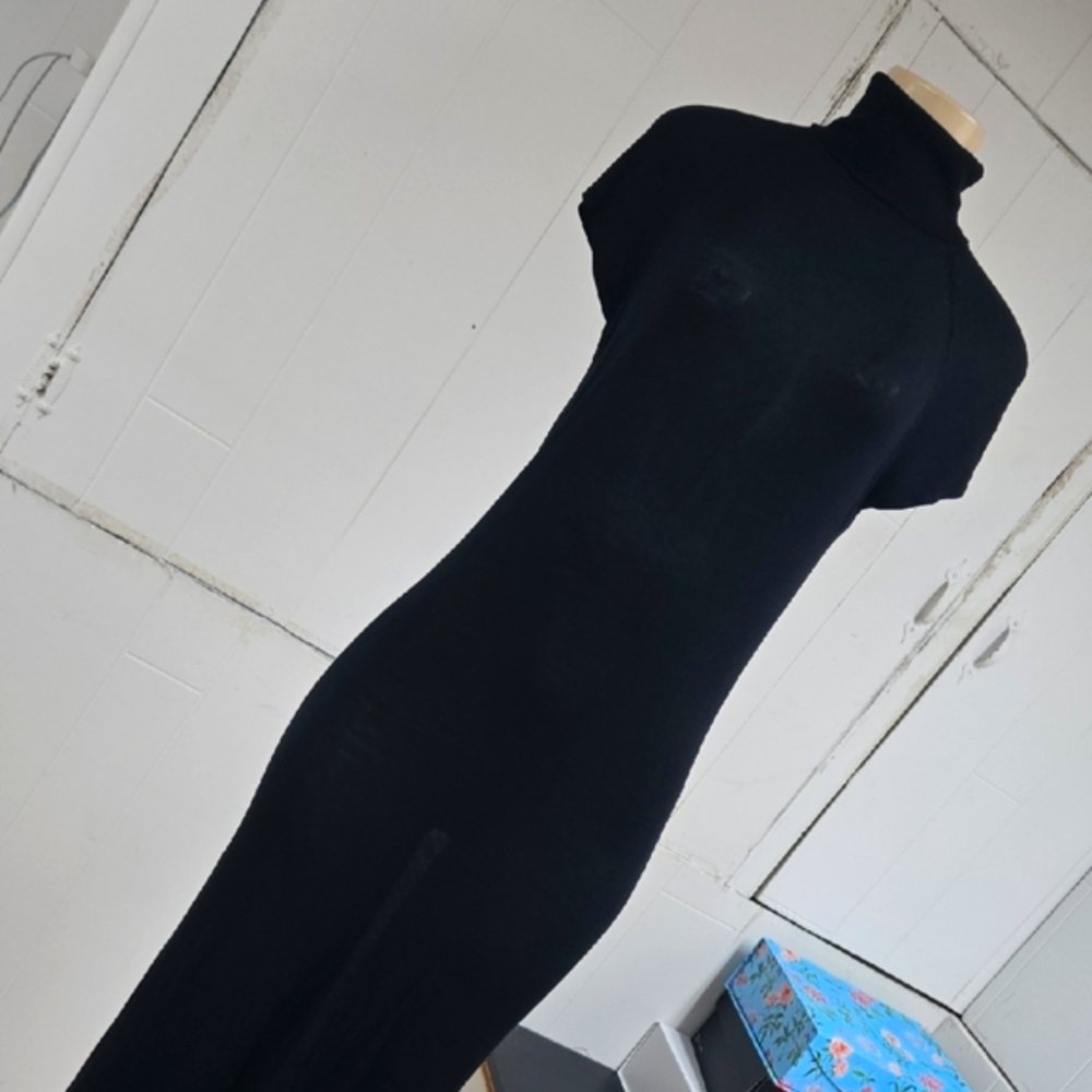 United Colors Of Benetton Elegant Blac Sweater Dress